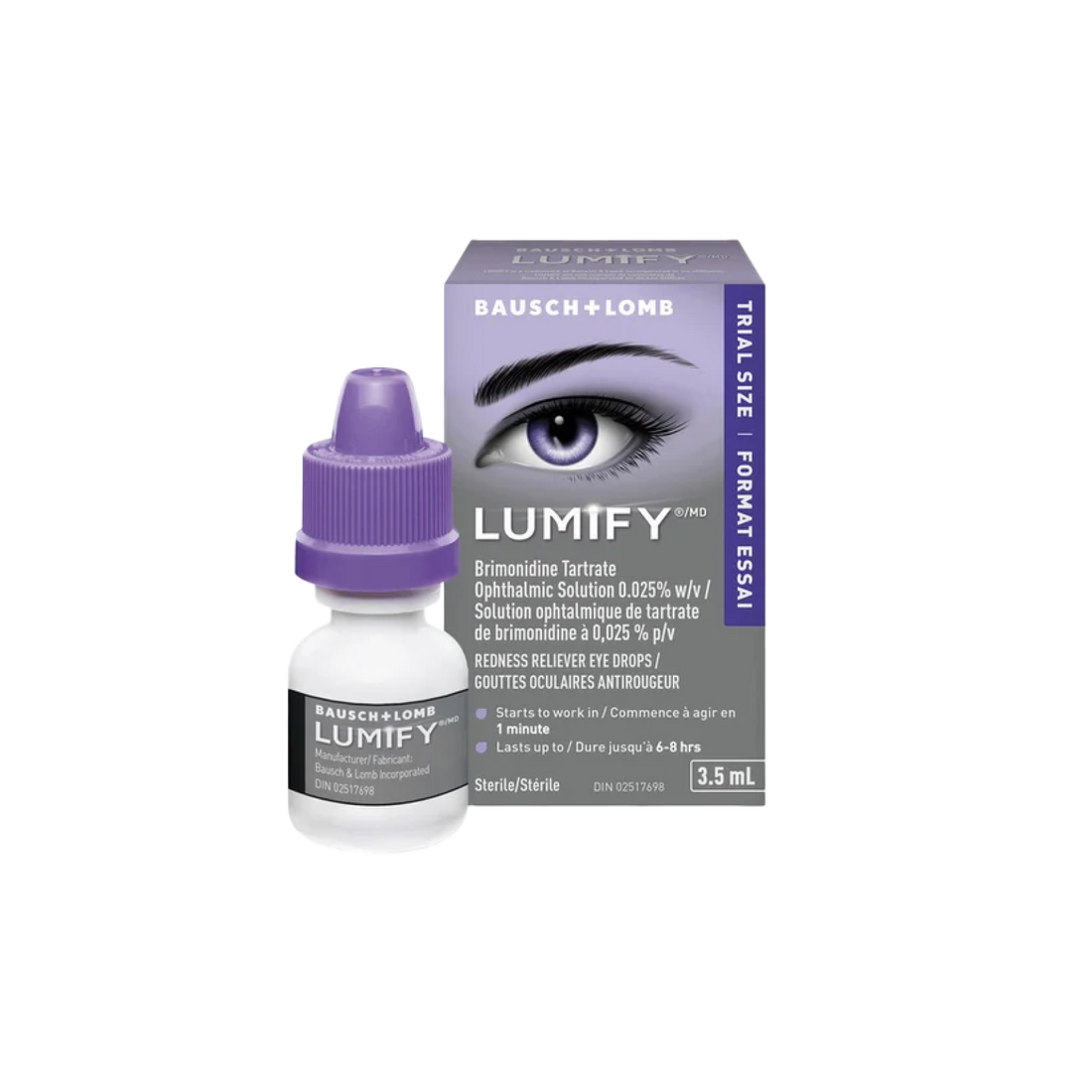 Lumify Redness Reliever Eye Drops - Reduces Redness, Brightens Eyes - 3.5 mL