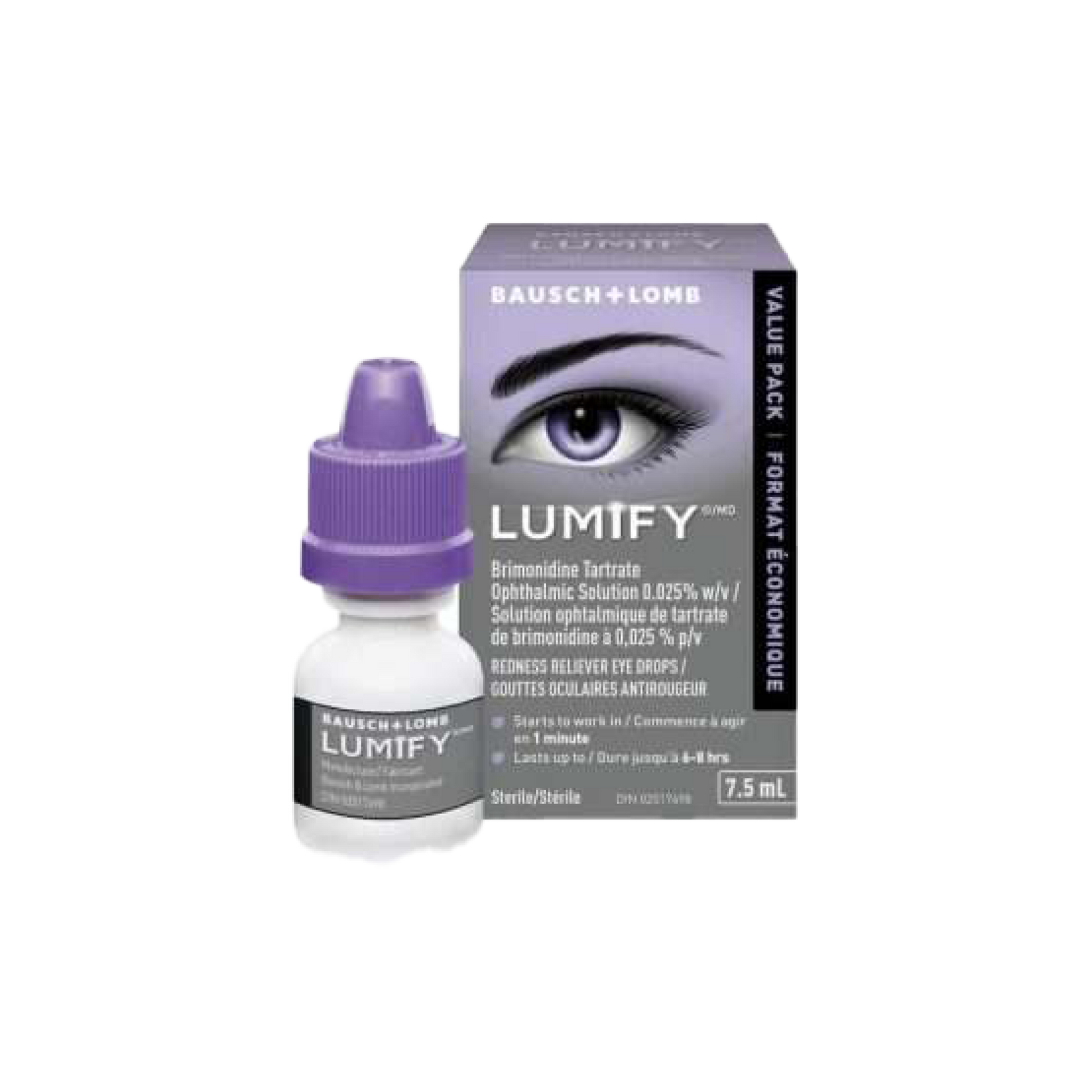 Lumify Redness Reliever Eye Drops - Reduces Redness, Brightens Eyes - 7.5 mL