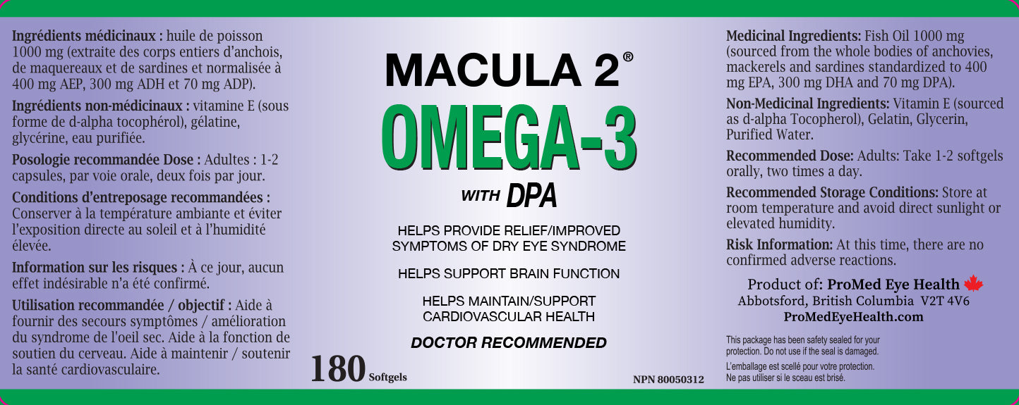 Macula 2 Omega-3 with DPA