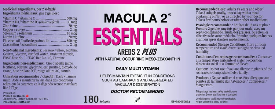 Macula 2 Essentials AREDS 2 Plus