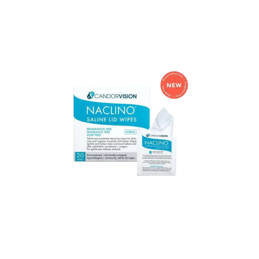 NACLINO™ Saline Lid Wipes - Daily Cleansing for Lashes and Eyelids